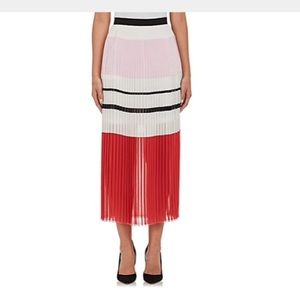 N NICHOLAS Variegated Striped Knife Pleated Skirt
